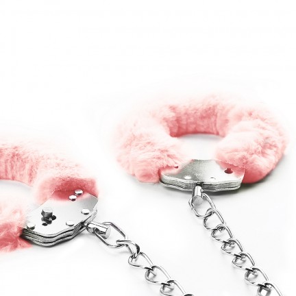 Поножи Fetish Pleasure Fluffy Leg Cuffs розовые